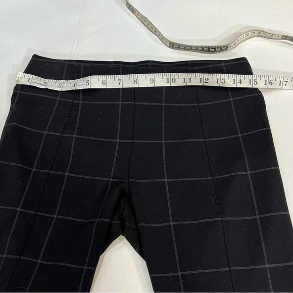 Ellen Tracy Black & white large Plaid pattern skinny pants size small - Picture 4 of 8